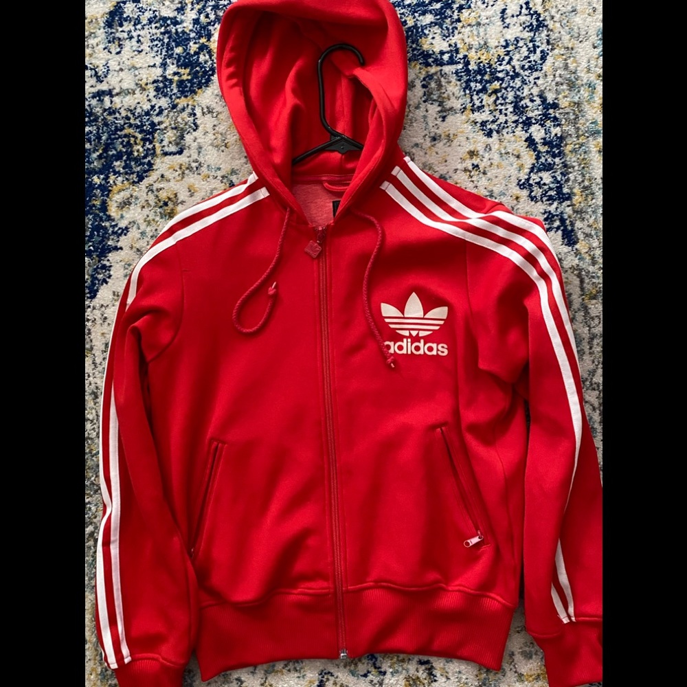 Adidas Original hooded track Jacket